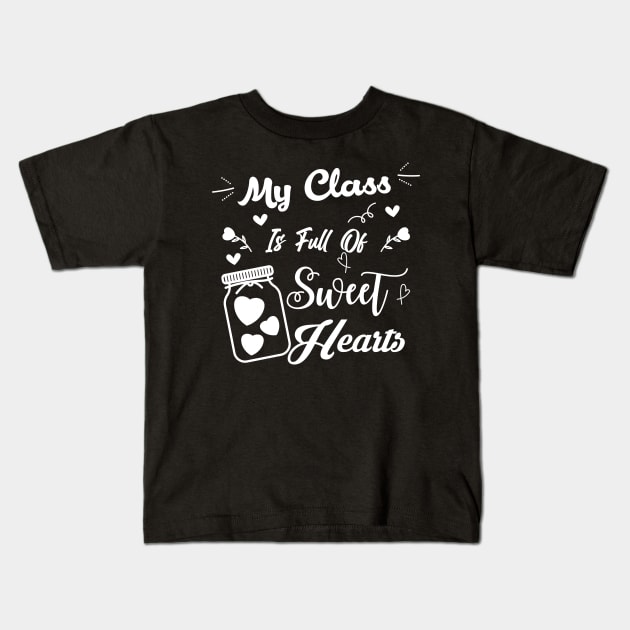 my class full of sweet hearts Kids T-Shirt by soufibyshop